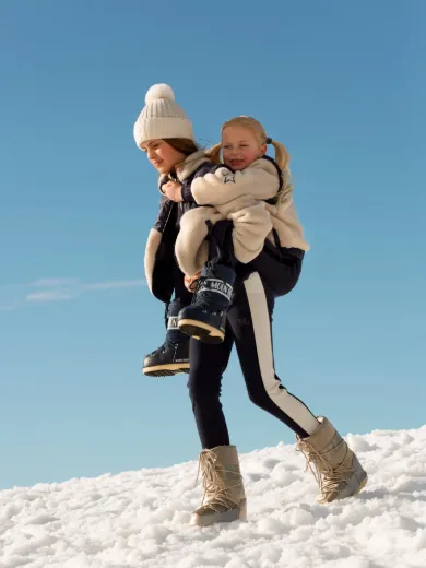 Bilde av WoolLand Ål tights kids Blue Ink